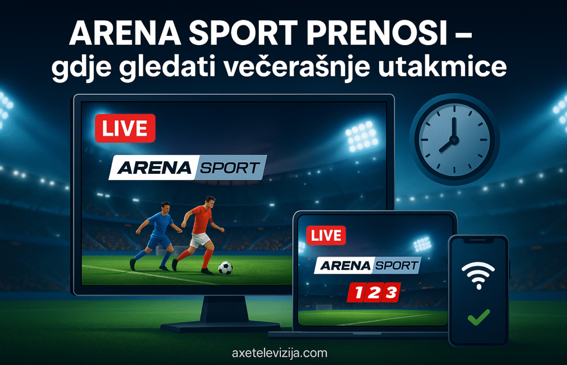 arena sport prenosi - gdje gledati vecerasnje utakmice