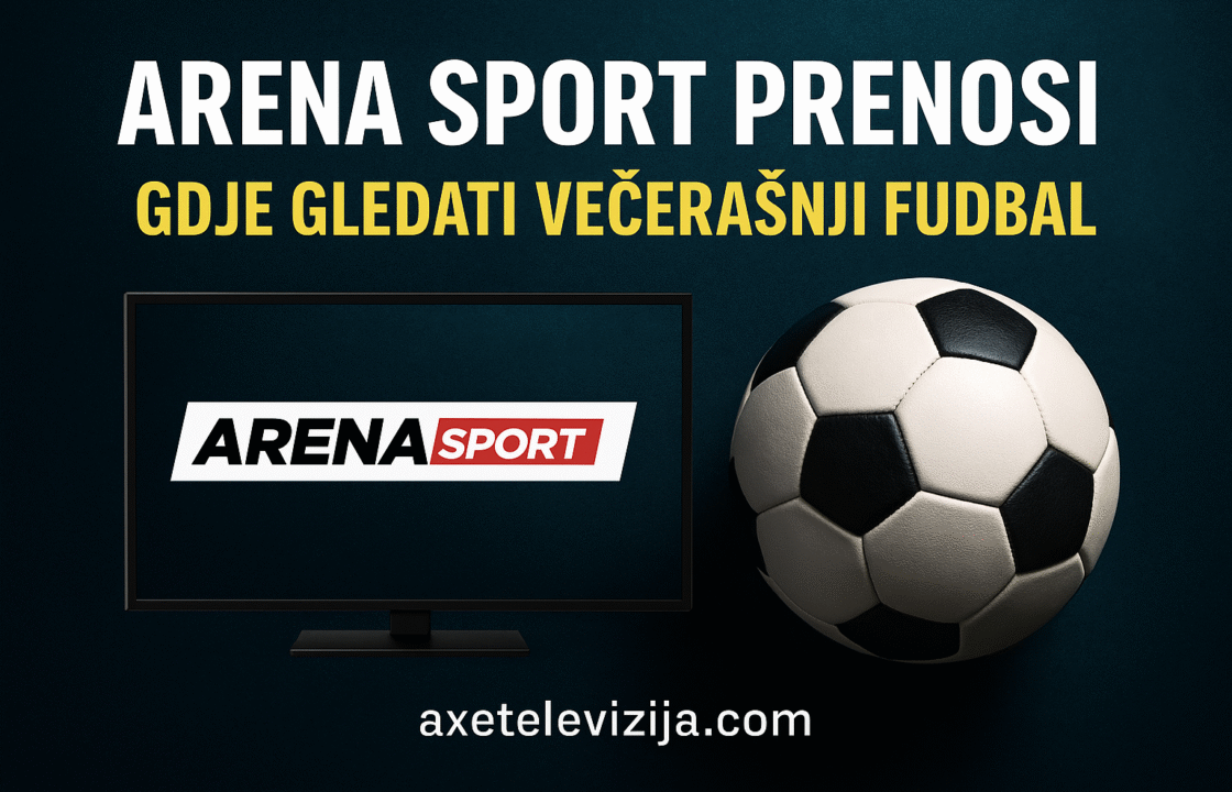 arena sport prenosi gdje gledati vecerasnji fudbal