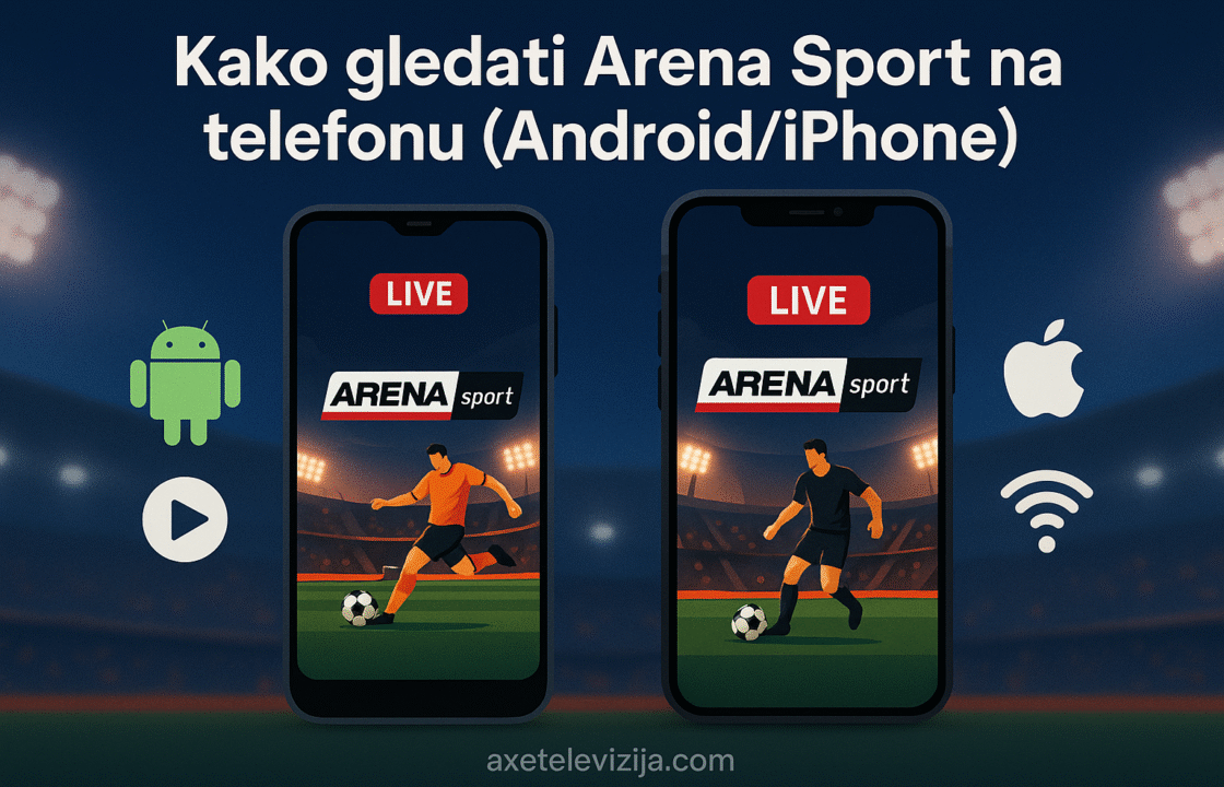 kako gledati arena sport na telefonu, android i iphone