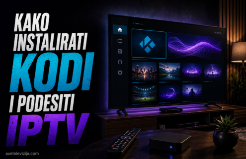 Kodi media centar sa PVR IPTV Simple Client dodatkom otvorenim na ekranu