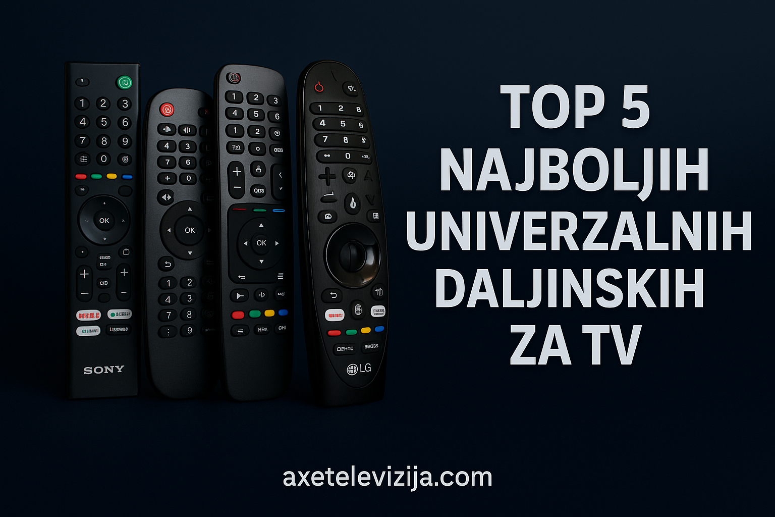 top 5 najboljih univerzalnih daljinskih za tv