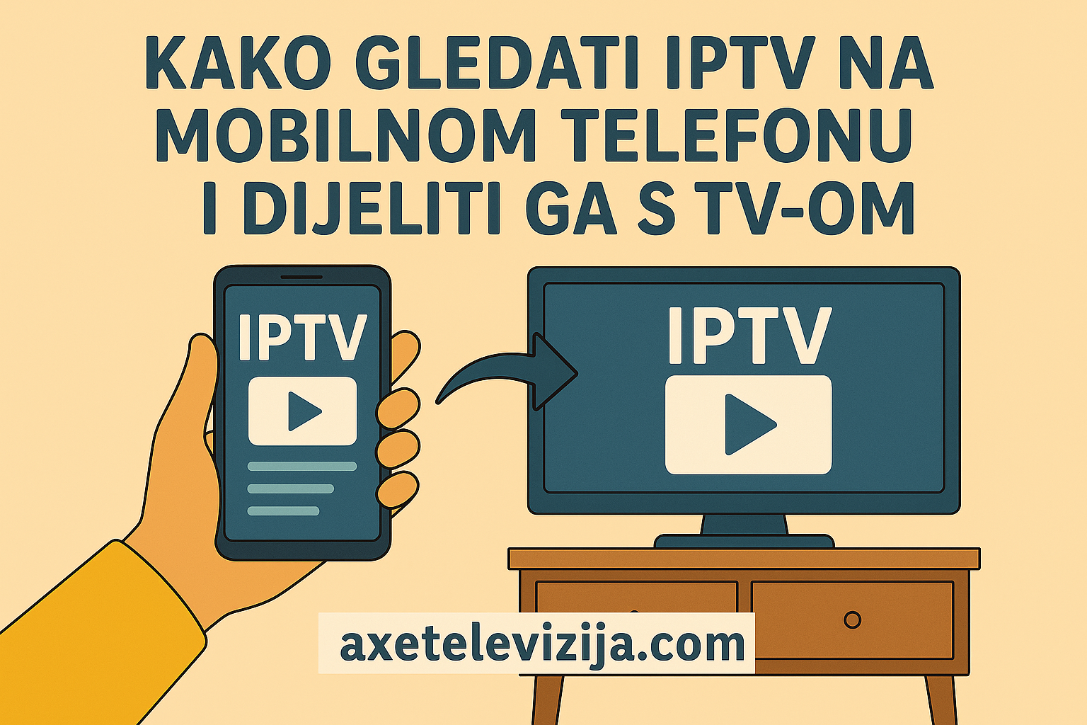kako gledati iptv na mobilnom telefonu i dijeliti ga sa tvom