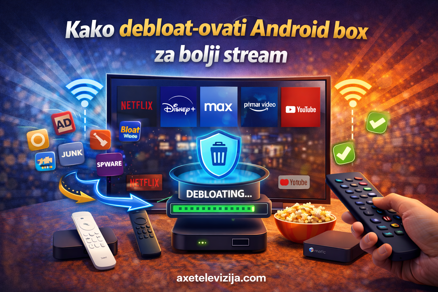 Kako debloat-ovati Android box za bolji stream