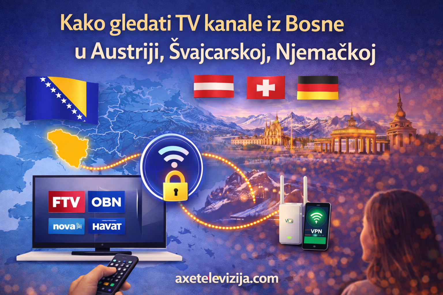 Kako gledati TV kanale iz Bosne u Austriji, Švajcarskoj i Njemačkoj