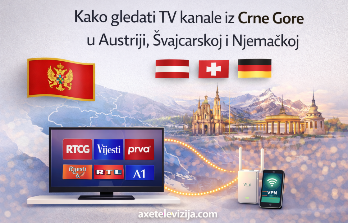 Kako gledati TV kanale iz Crne Gore u Austriji, Švajcarskoj, Njemačkoj