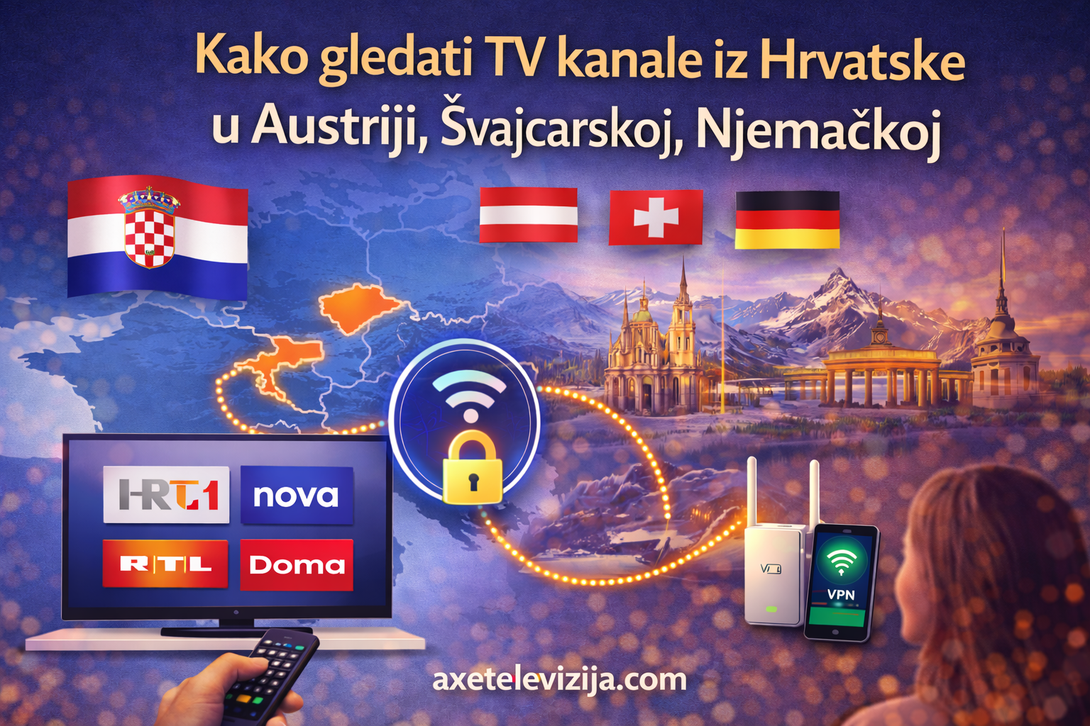 Kako gledati TV kanale iz Hrvatske u Austriji, Švajcarskoj i Njemačkoj