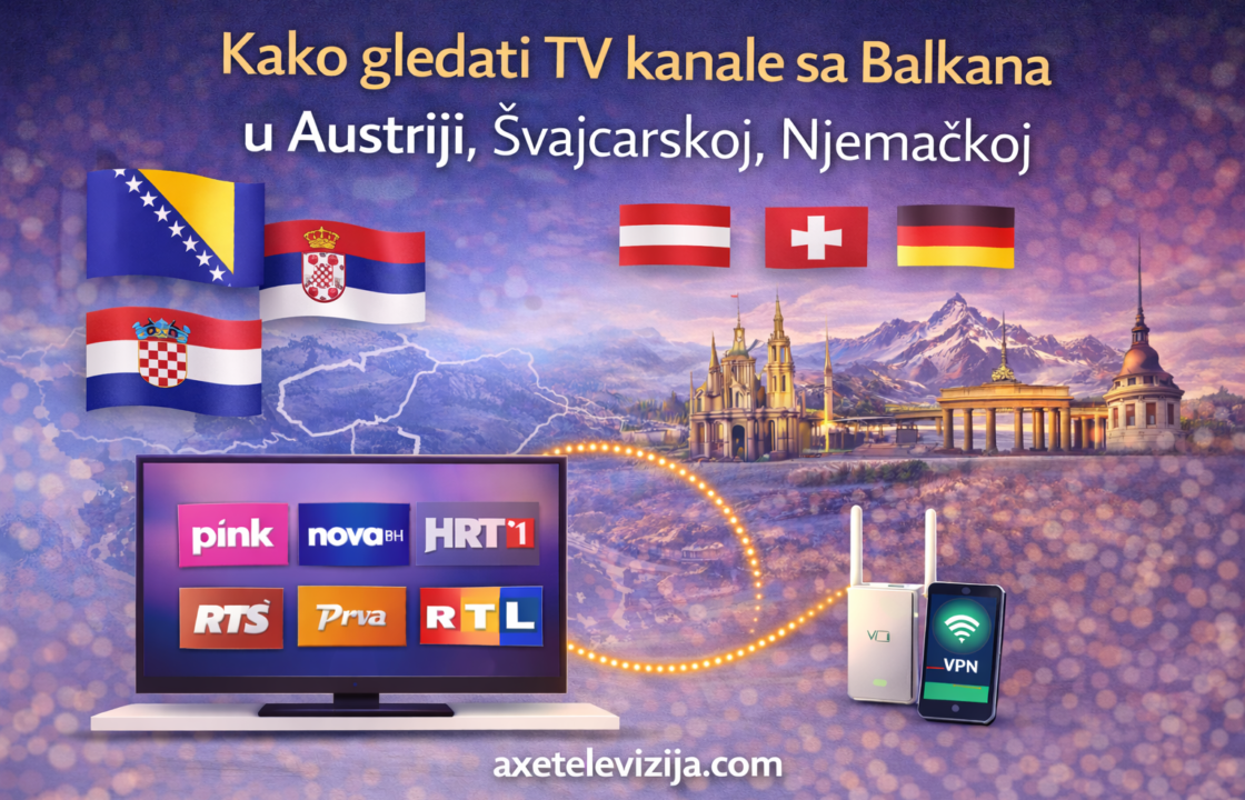 Kako gledati TV kanale sa Balkana u Austriji, Švajcarskoj, Njemačkoj