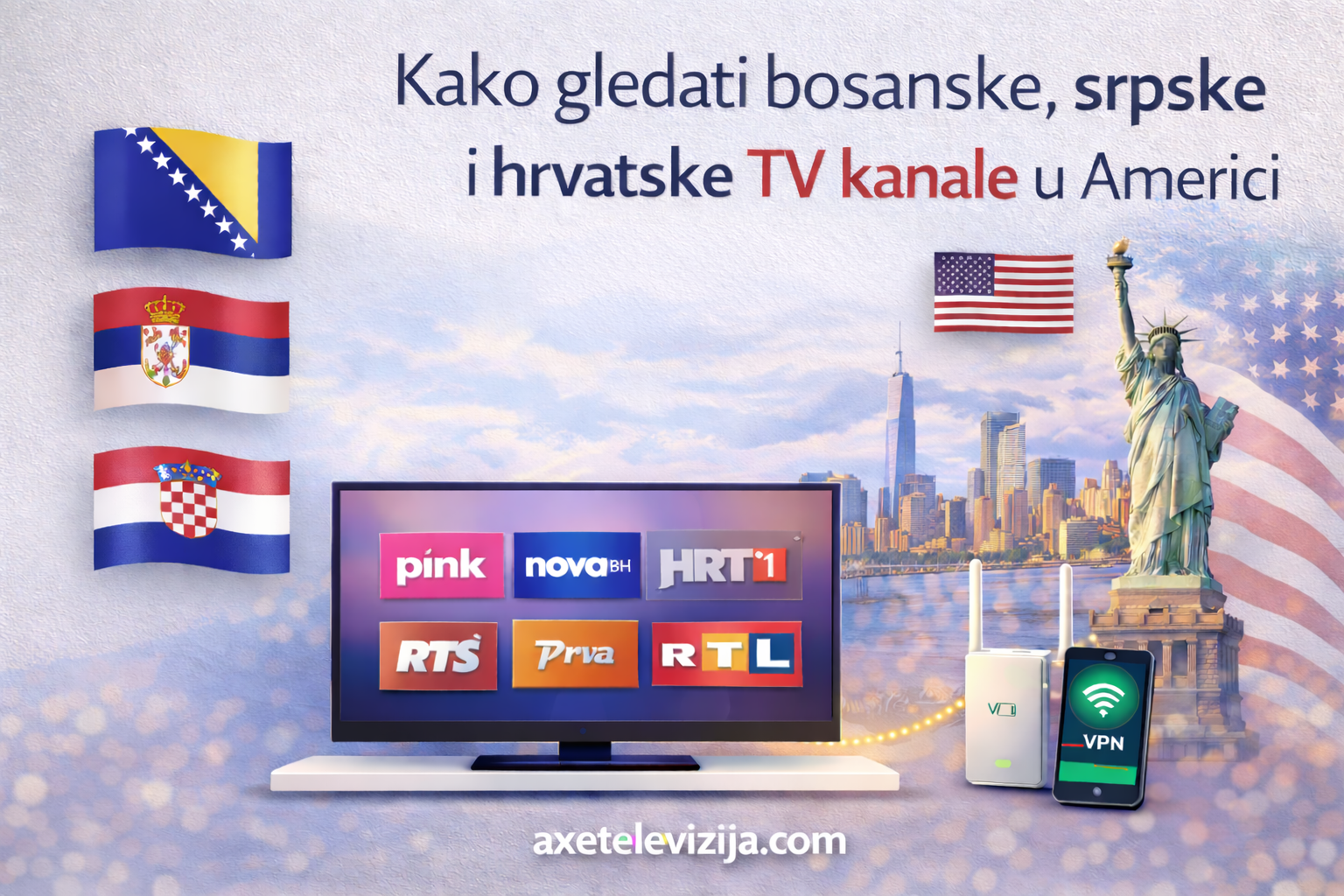 Kako gledati bosanske, srpske i hrvatske TV kanale u Americi