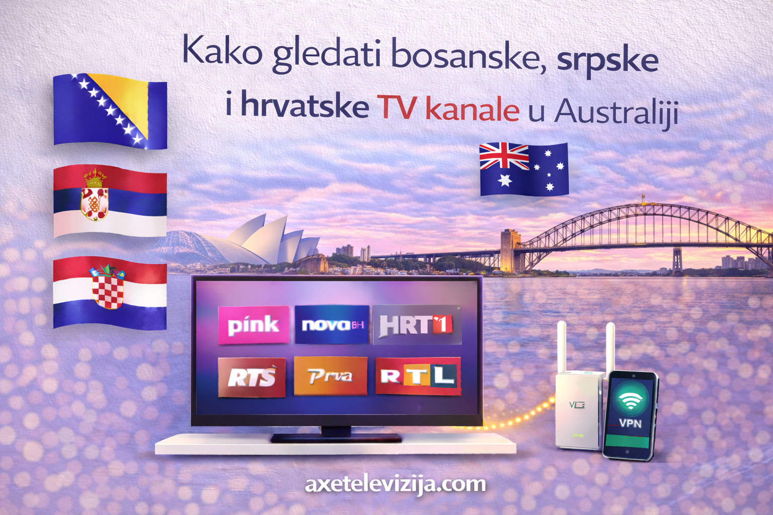 Kako gledati bosanske, srpske i hrvatske TV kanale u Australiji