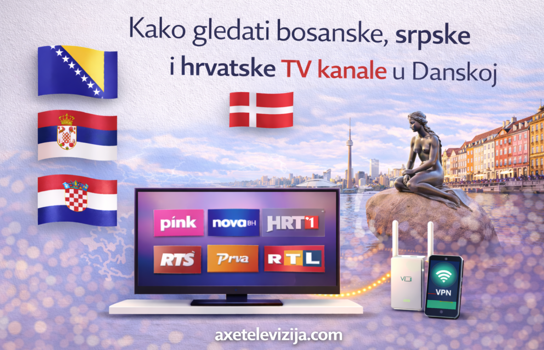 Kako gledati bosanske, srpske i hrvatske TV kanale u Danskoj