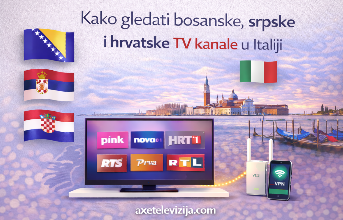 Kako gledati bosanske, srpske i hrvatske TV kanale u Italiji