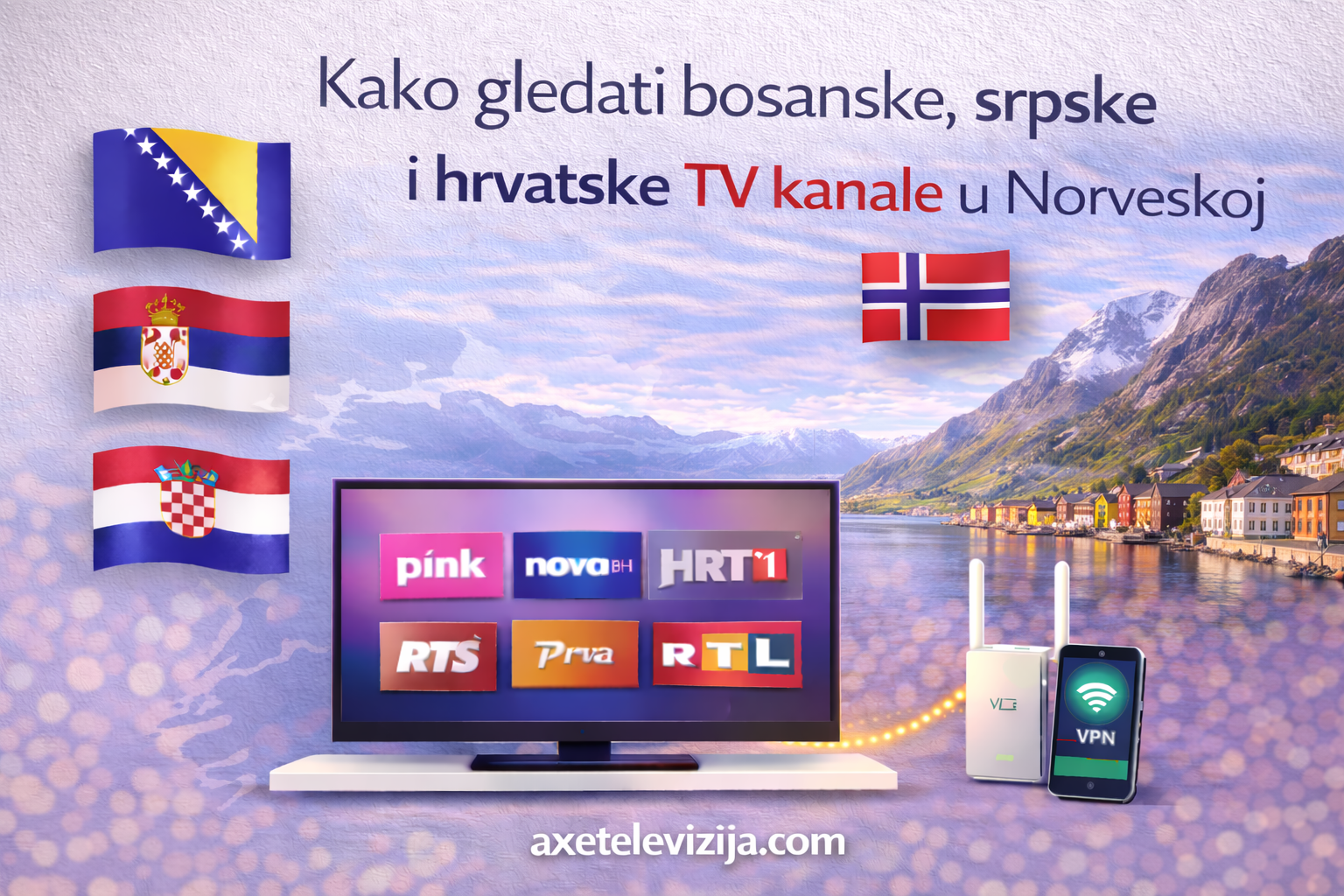 Kako gledati bosanske, srpske i hrvatske TV kanale u Norveskoj
