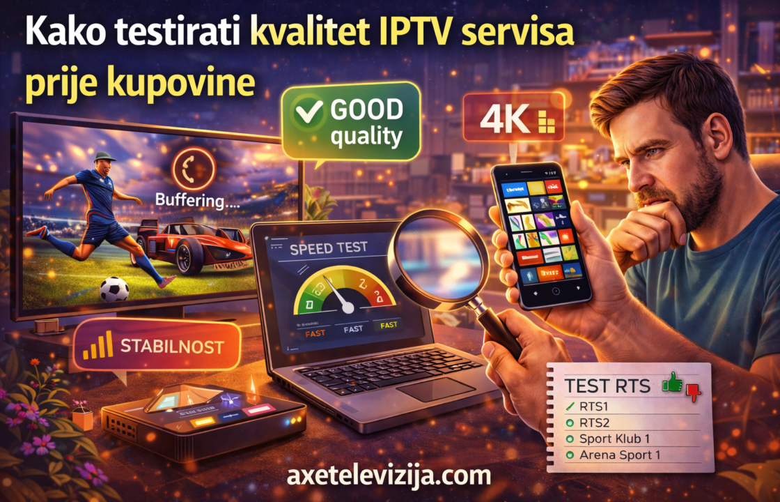 kako testirati kvalitet iptv servisa prije kupovine