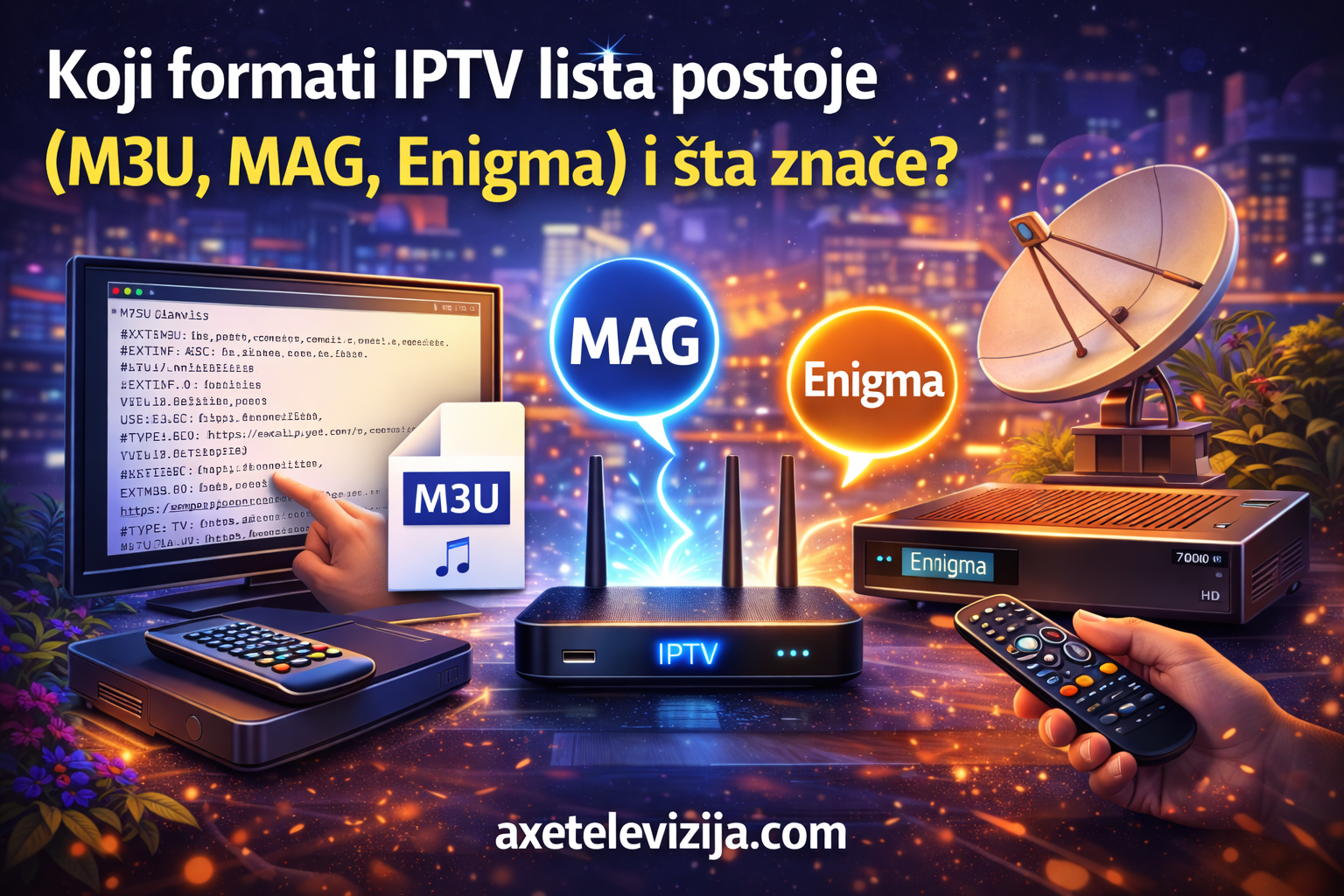 koji formati iptv lista postoje