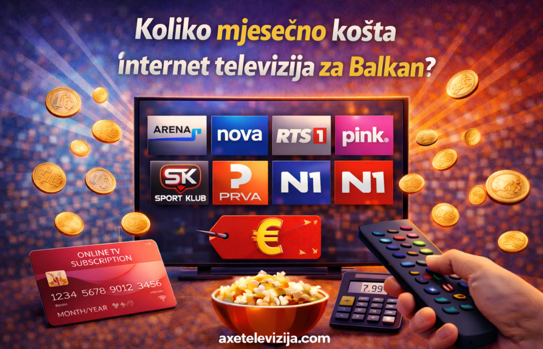 koliko mjesecno kosta internet televizija za balkan