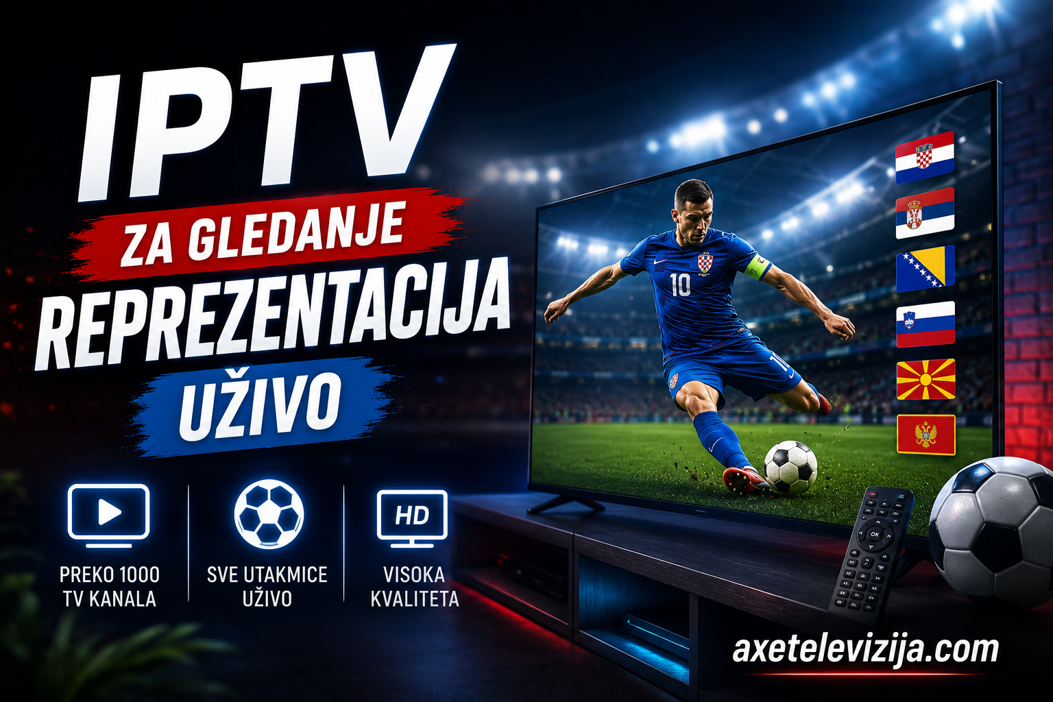 IPTV za gledanje reprezentacija uživo