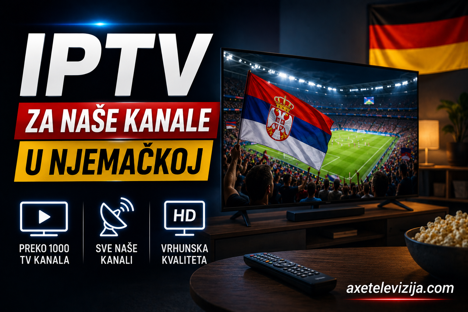IPTV za naše kanale u Njemačkoj