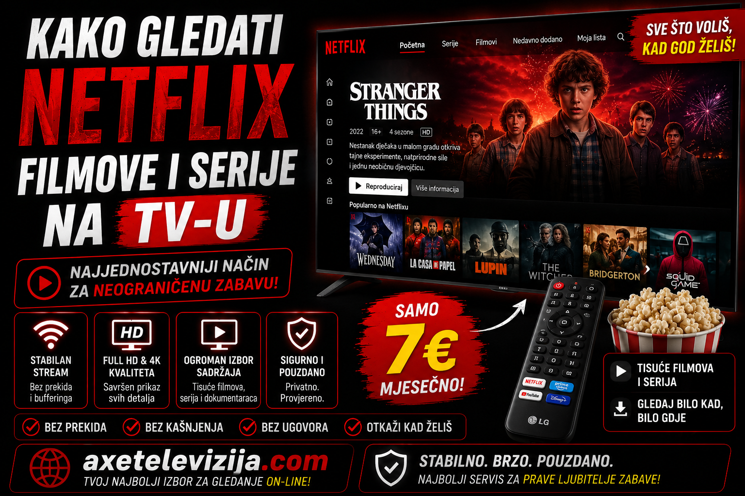 Kako gledati Netflix filmove i serije na TV-u