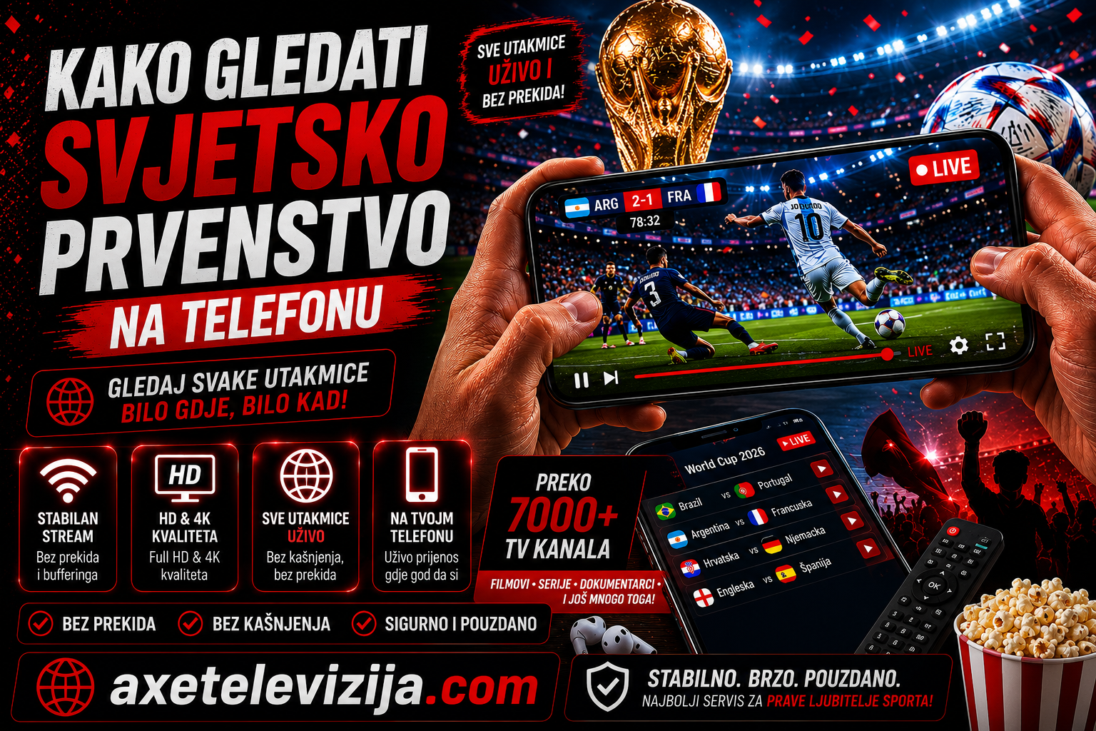 Kako gledati Svjetsko prvenstvo na telefonu
