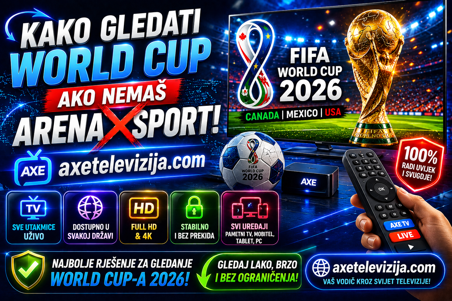 Kako gledati World Cup ako nemaš Arena Sport