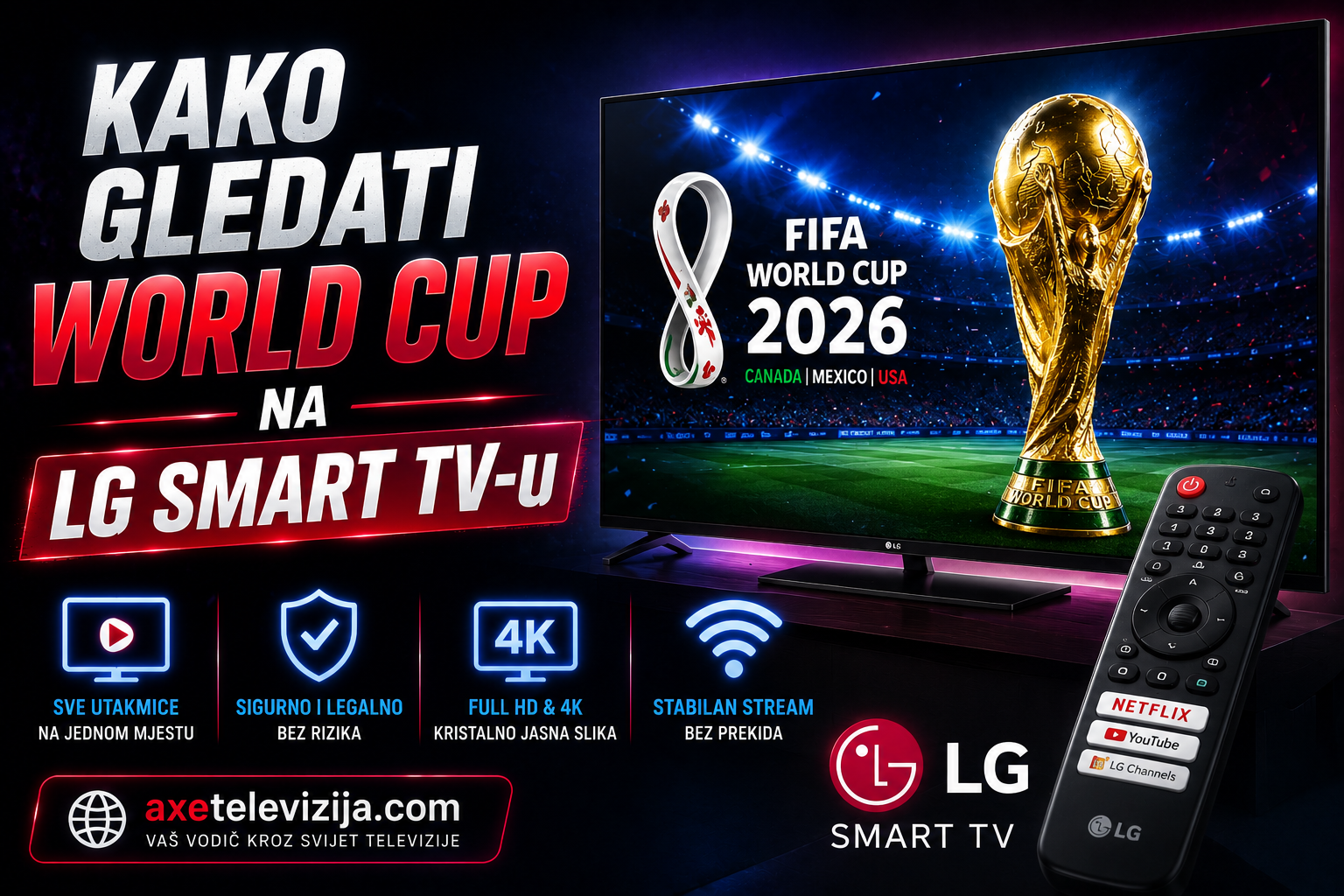Kako gledati World Cup na LG Smart TV-u