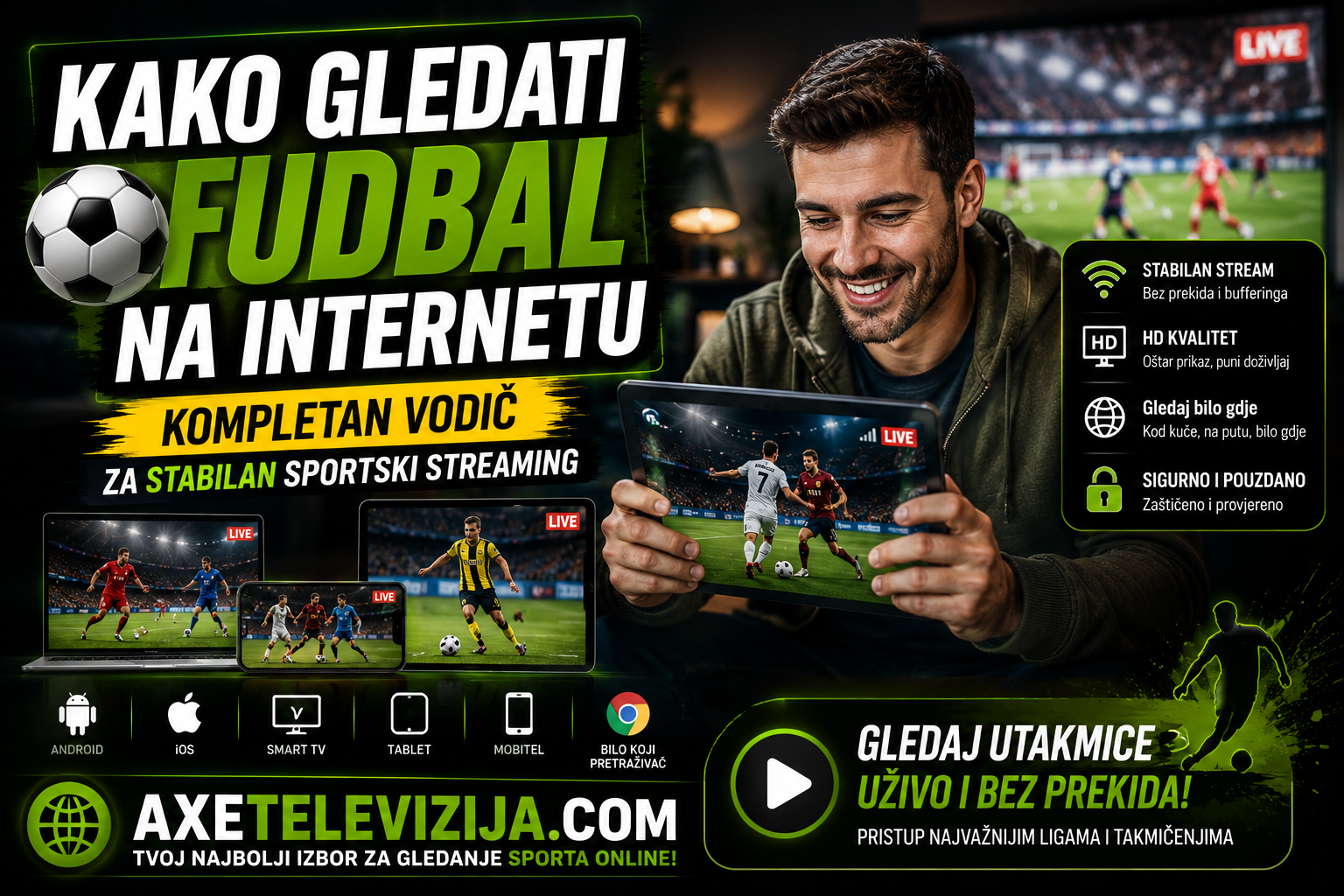 Kako gledati fudbal na internetu