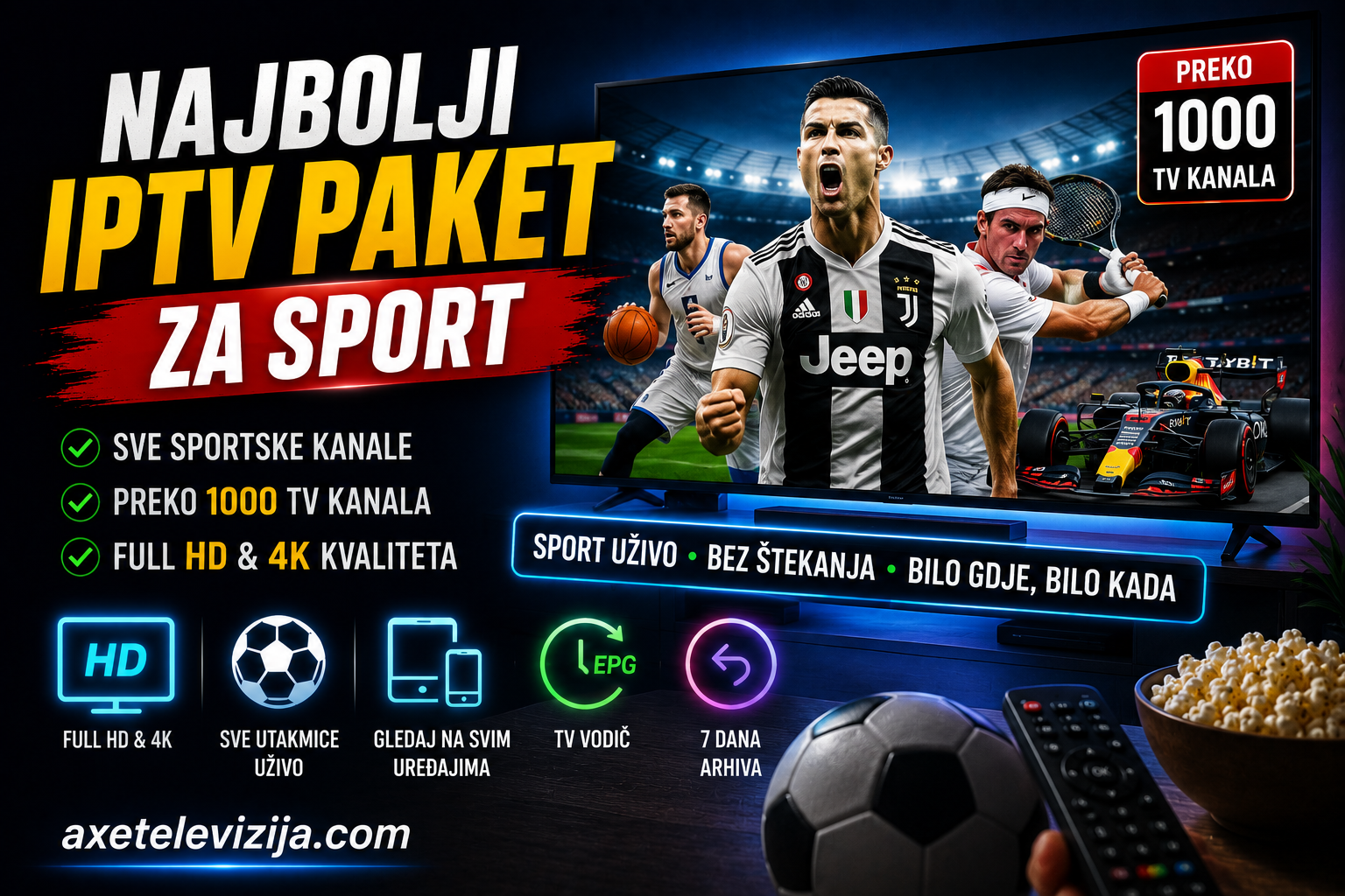 Najbolji IPTV paket za sport