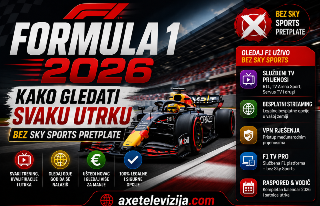 Formula 1 2026 - kako gledati svaku utrku bez Sky Sports pretplate