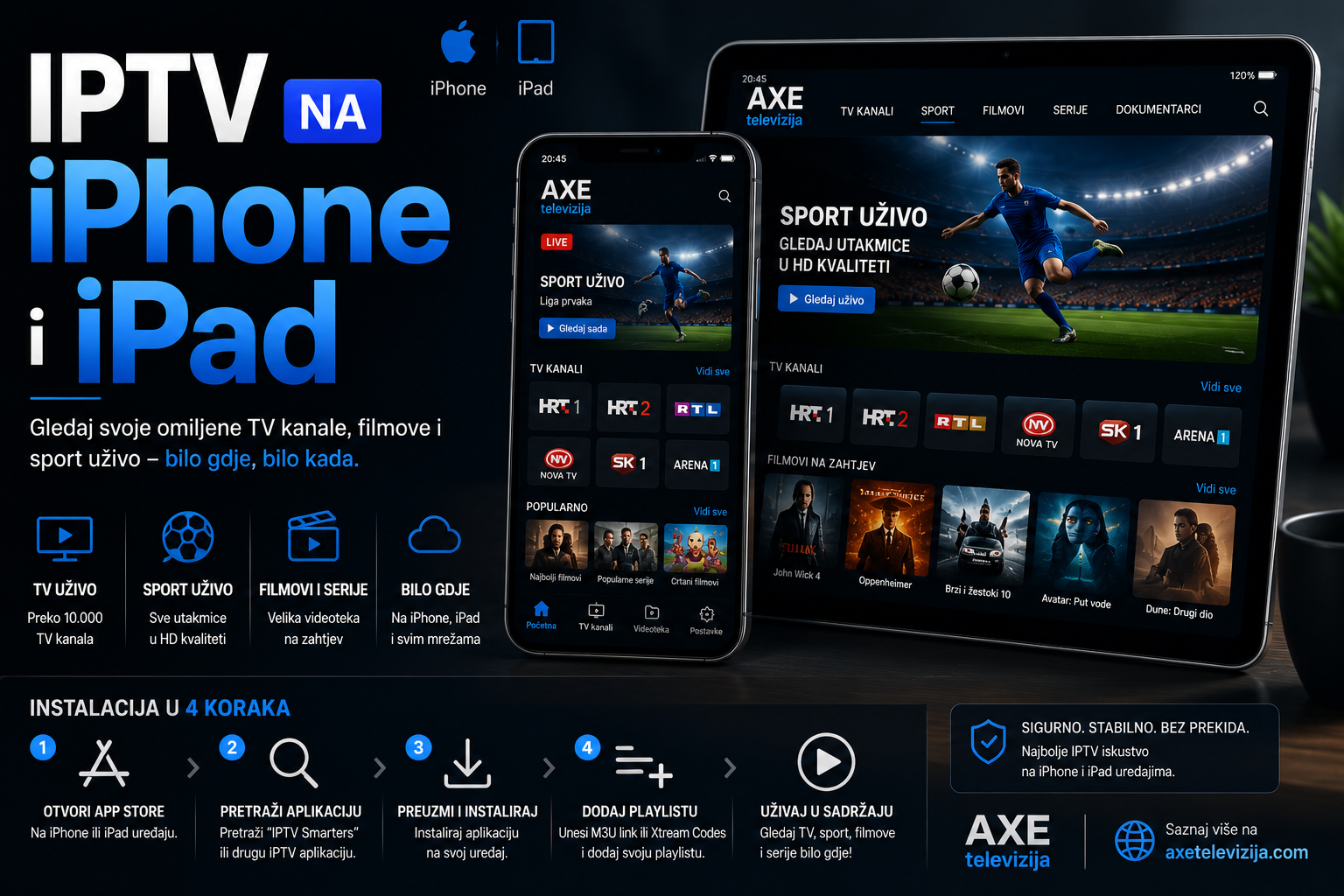 IPTV na iPhone i iPad