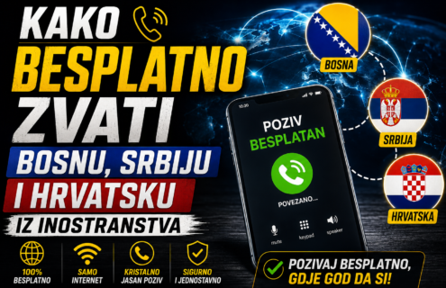 Kako besplatno zvati Bosnu, Srbiju i Hrvatsku iz inostranstva