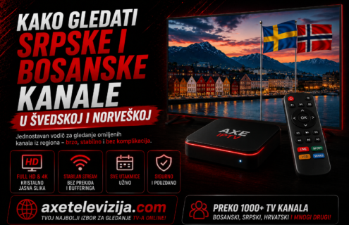 Kako gledati srpske i bosanske kanale u Švedskoj i Norveškoj