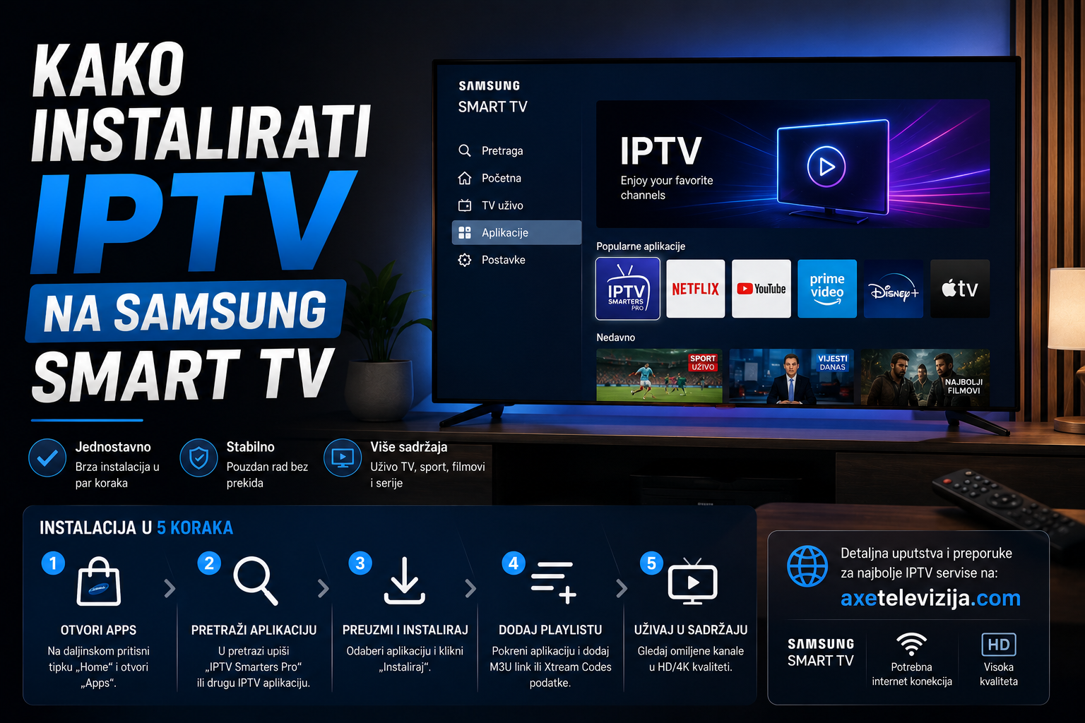 Kako instalirati IPTV na Samsung Smart TV
